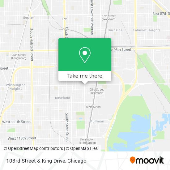 103rd Street & King Drive map