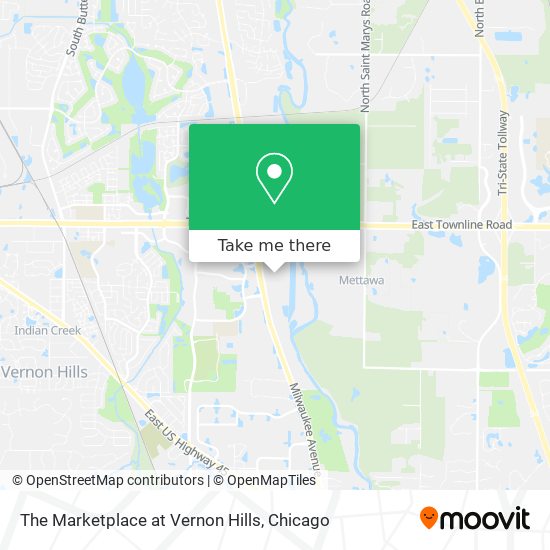 The Marketplace at Vernon Hills map