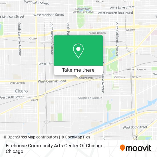 Mapa de Firehouse Community Arts Center Of Chicago