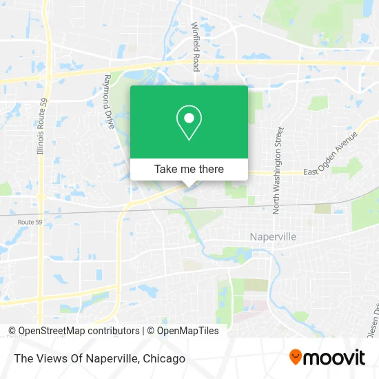 The Views Of Naperville map