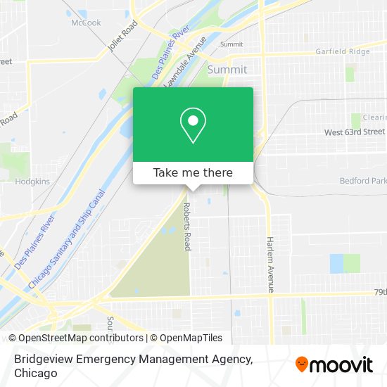 Bridgeview Emergency Management Agency map