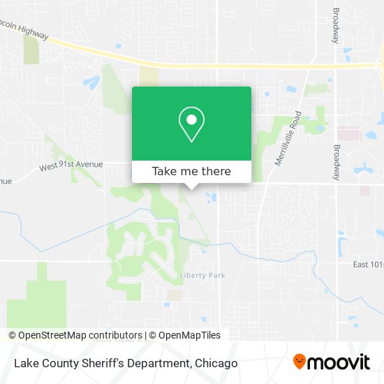 Lake County Sheriff's Department map