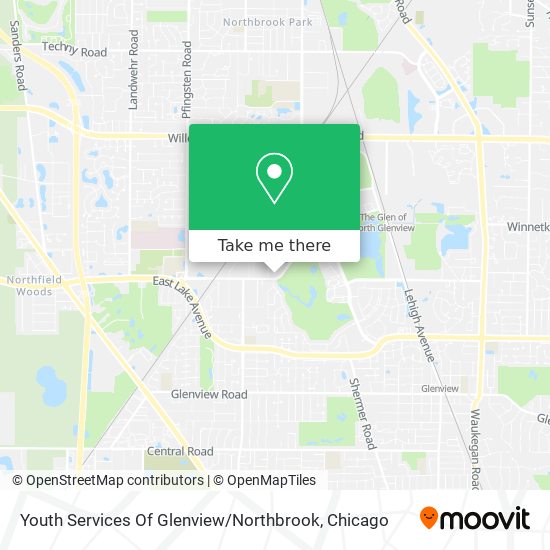 Mapa de Youth Services Of Glenview / Northbrook