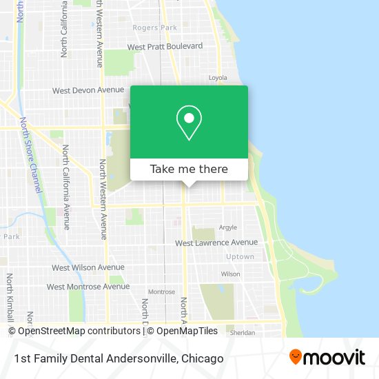 Mapa de 1st Family Dental Andersonville