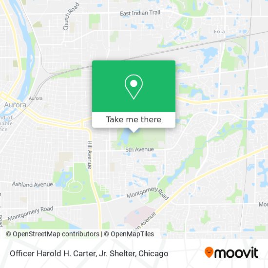 Officer Harold H. Carter, Jr. Shelter map