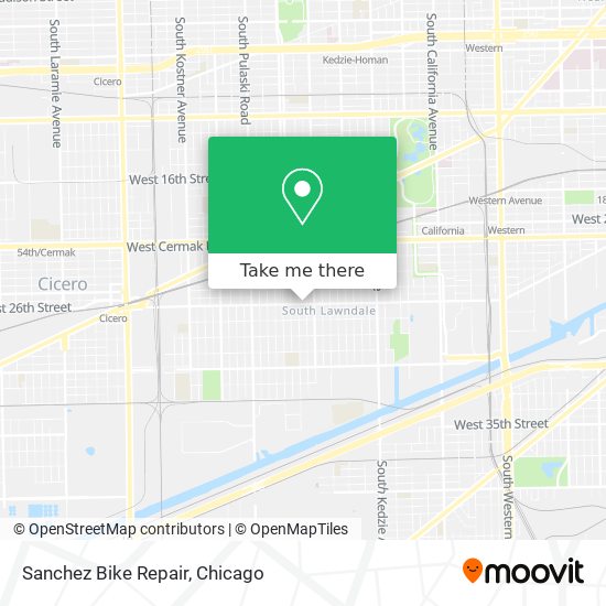 Sanchez Bike Repair map