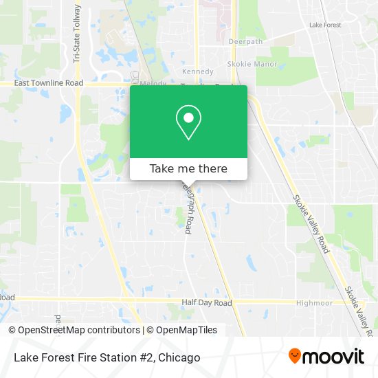 Lake Forest Fire Station #2 map