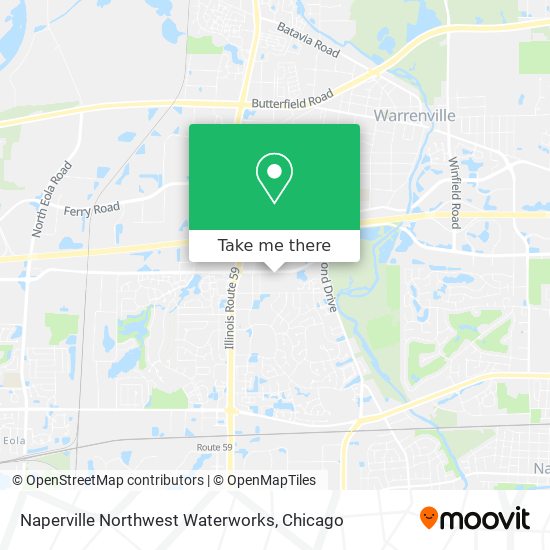 Mapa de Naperville Northwest Waterworks