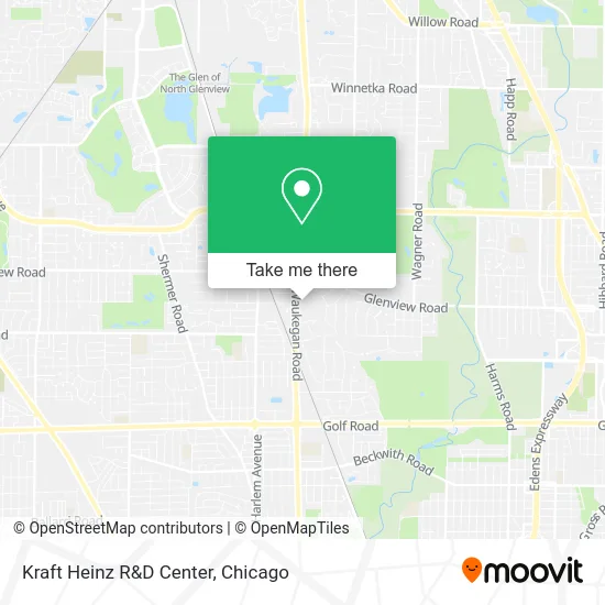 Kraft Heinz R&D Center map