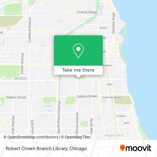 Robert Crown Branch Library map
