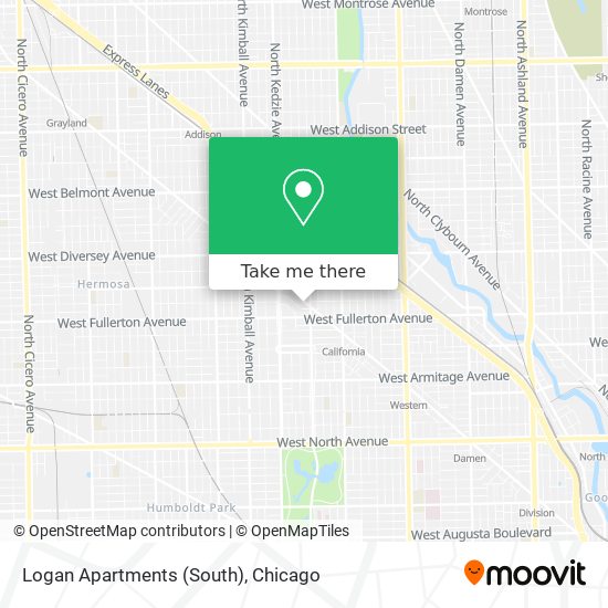 Mapa de Logan Apartments (South)