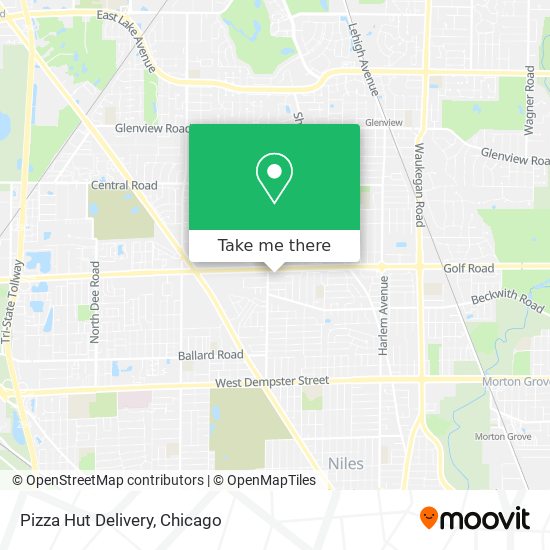 Pizza Hut Delivery map