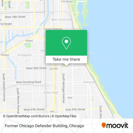 Former Chicago Defender Building map