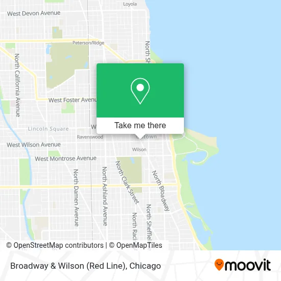 Broadway & Wilson (Red Line) map