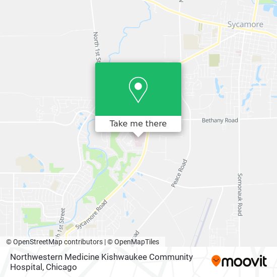 Northwestern Medicine Kishwaukee Community Hospital map