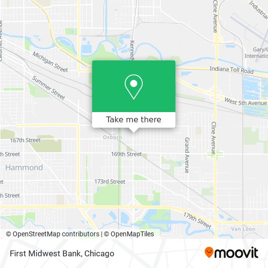 First Midwest Bank map