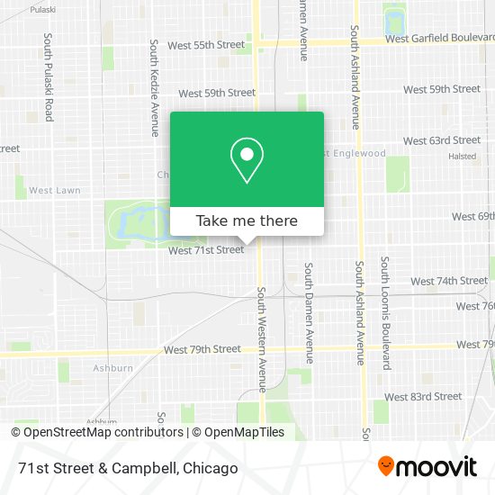 71st Street & Campbell map