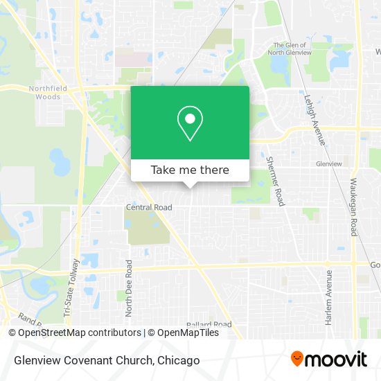 Mapa de Glenview Covenant Church