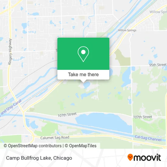 Camp Bullfrog Lake map
