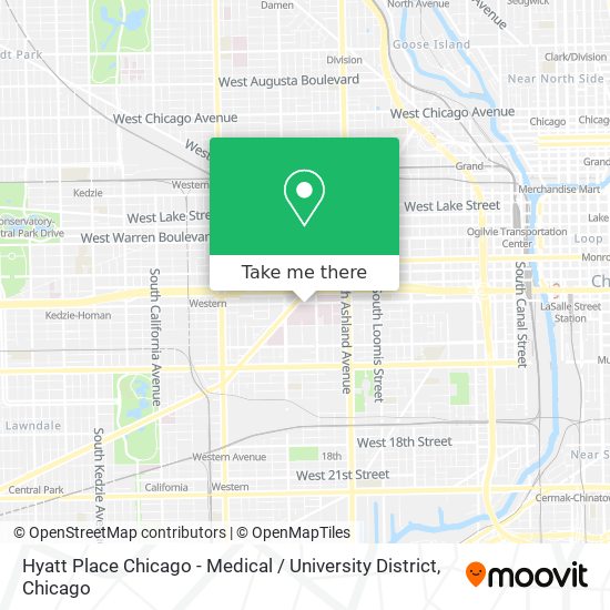 Hyatt Place Chicago - Medical / University District map