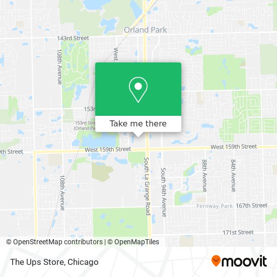 Mapa de The Ups Store
