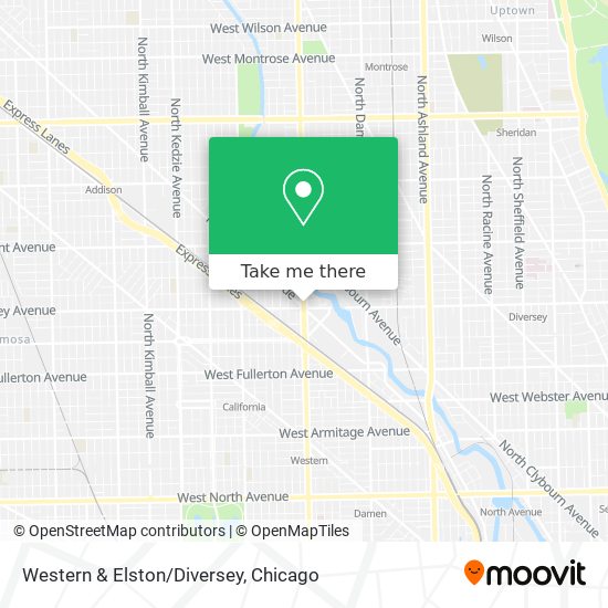 Mapa de Western & Elston/Diversey