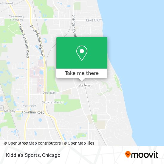 Kiddle's Sports map