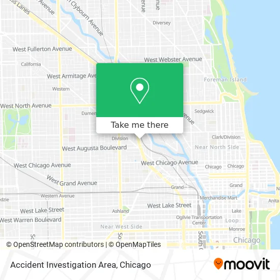 Accident Investigation Area map