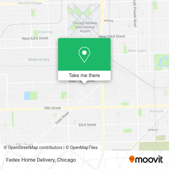 Fedex Home Delivery map