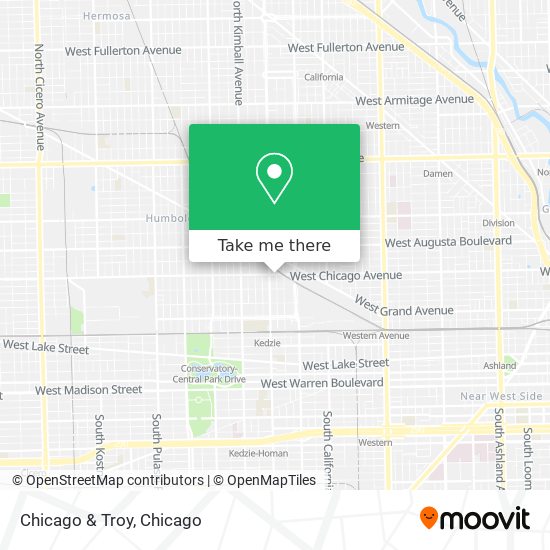 Chicago & Troy map