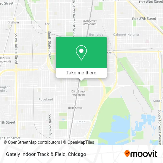 Gately Indoor Track & Field map