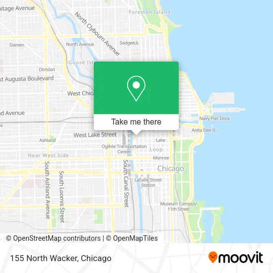 155 North Wacker map
