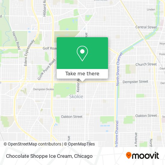 Chocolate Shoppe Ice Cream map