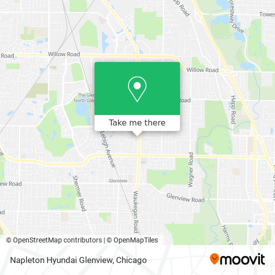 Napleton Hyundai Glenview map