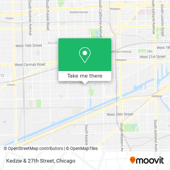 Kedzie & 27th Street map