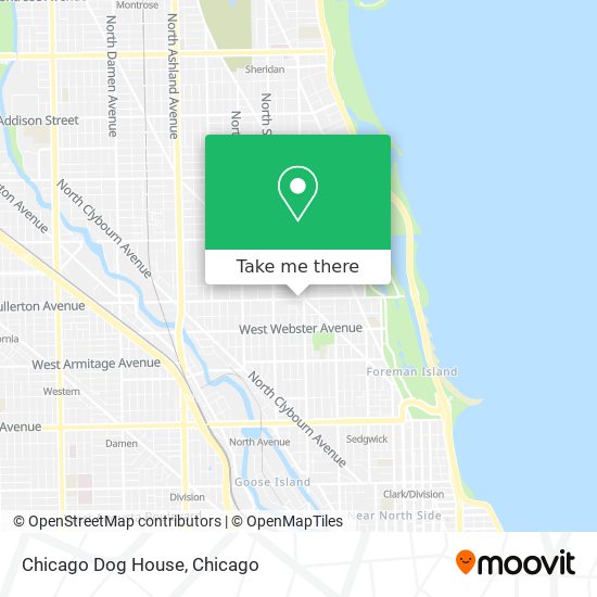 Chicago Dog House map