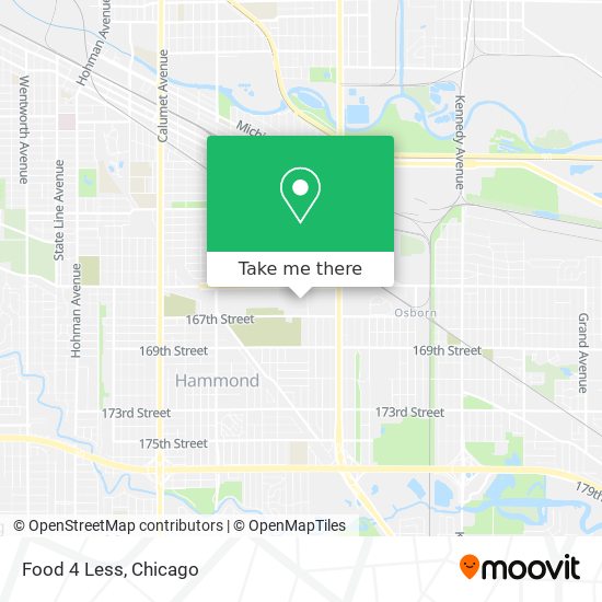 Food 4 Less map