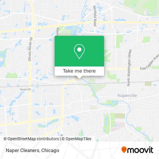 Naper Cleaners map