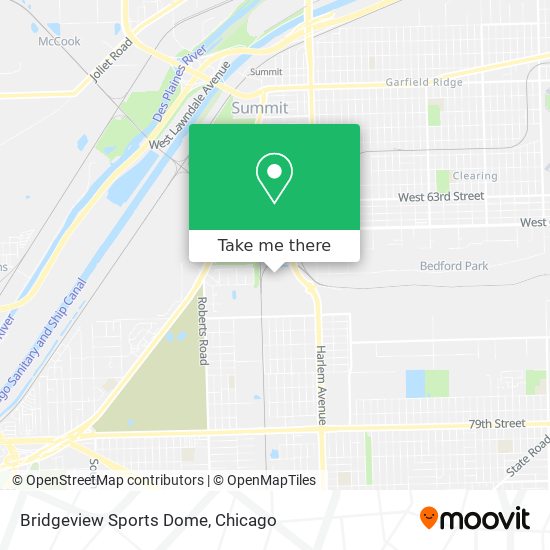 Mapa de Bridgeview Sports Dome