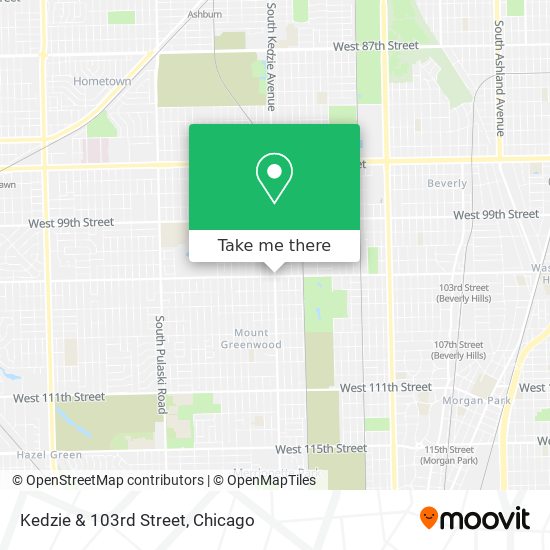 Mapa de Kedzie & 103rd Street