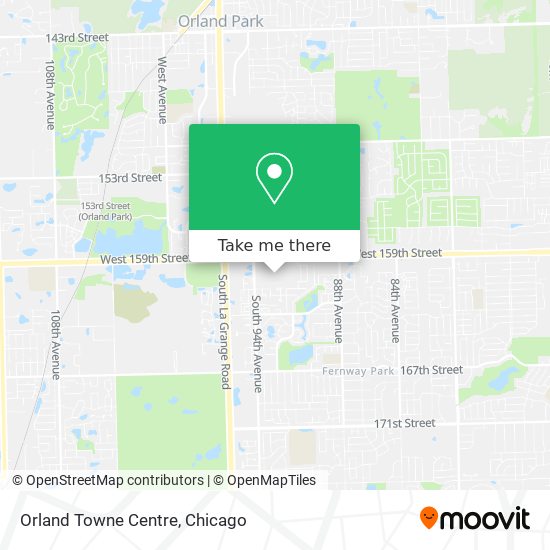 Orland Towne Centre map