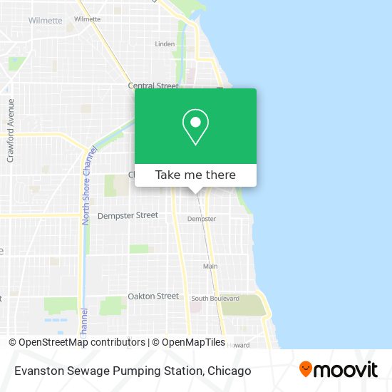 Mapa de Evanston Sewage Pumping Station