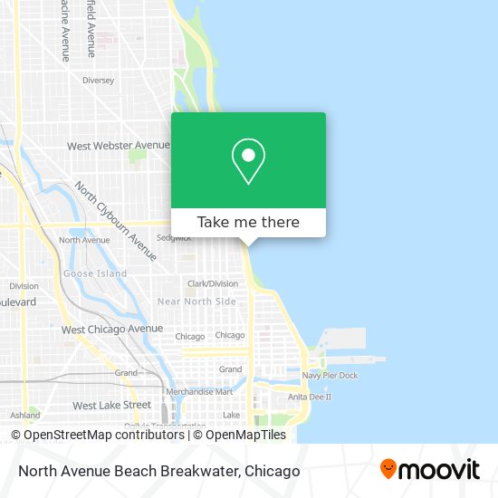 Mapa de North Avenue Beach Breakwater