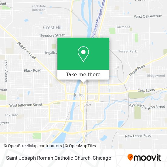 Saint Joseph Roman Catholic Church map