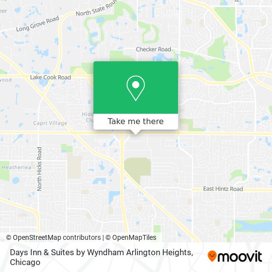 Days Inn & Suites by Wyndham Arlington Heights map