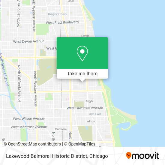 Lakewood Balmoral Historic District map