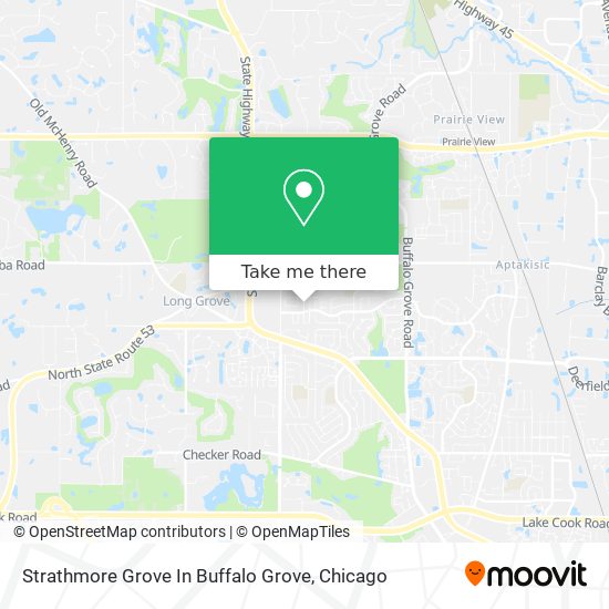 Strathmore Grove In Buffalo Grove map