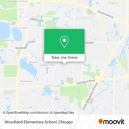 Woodland Elementary School map