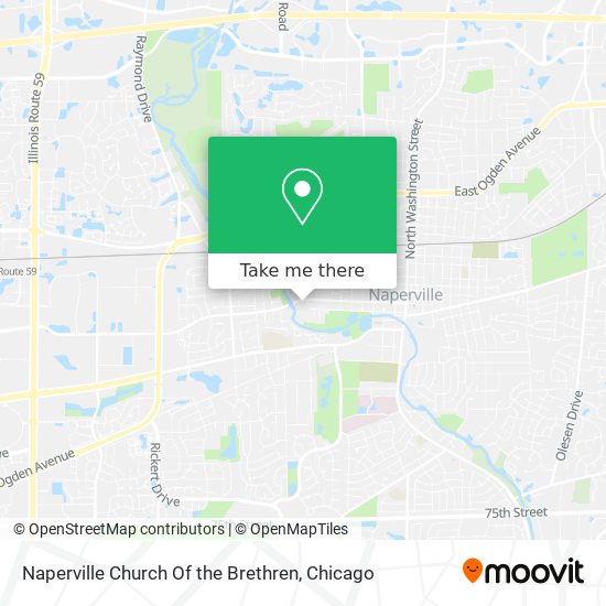 Mapa de Naperville Church Of the Brethren