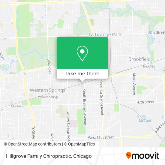 Hillgrove Family Chiropractic map